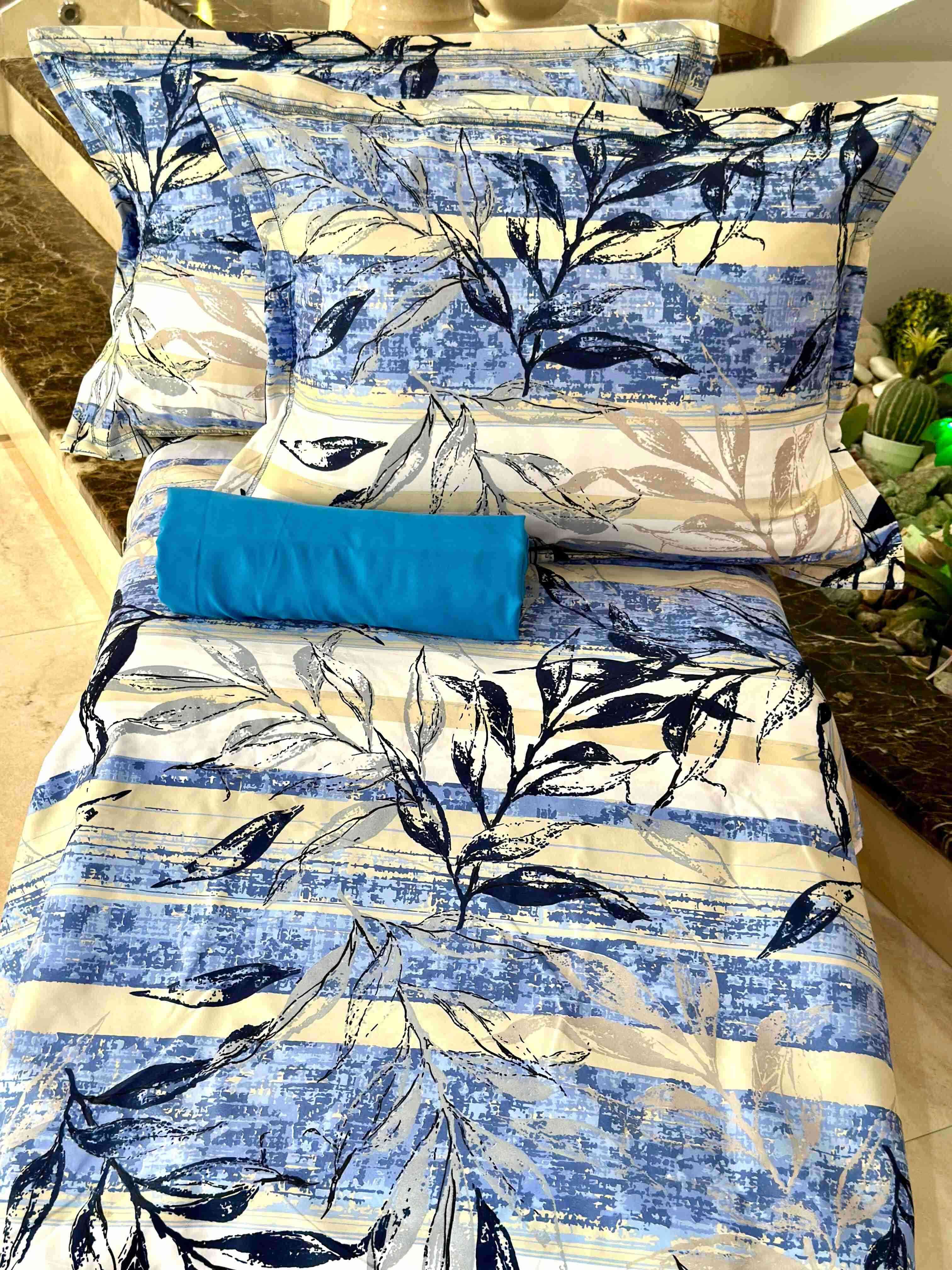 Parure de lit 2 places 4 pièces