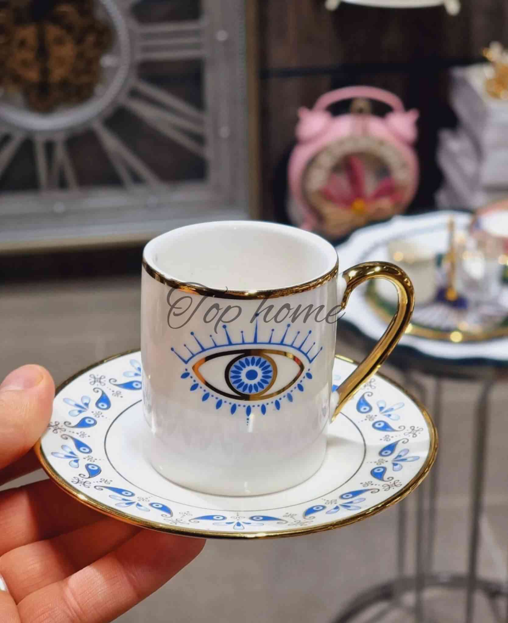Service à café turque (œil) — vue 4