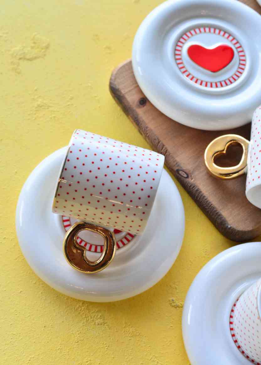 Service à café Noir En Porcelaine — vue 5