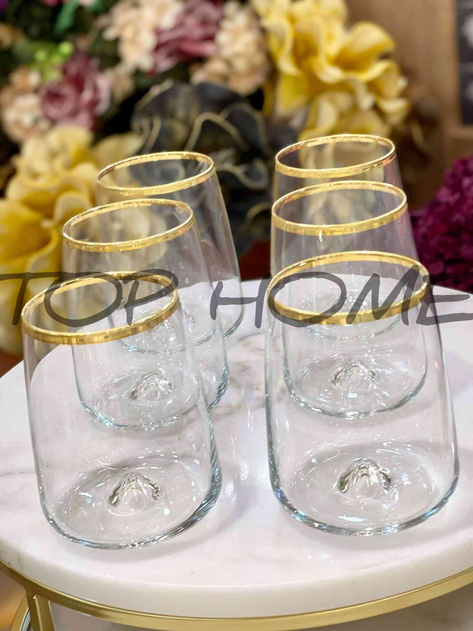 Lot de 6 verres à Eau Transparent 370ML