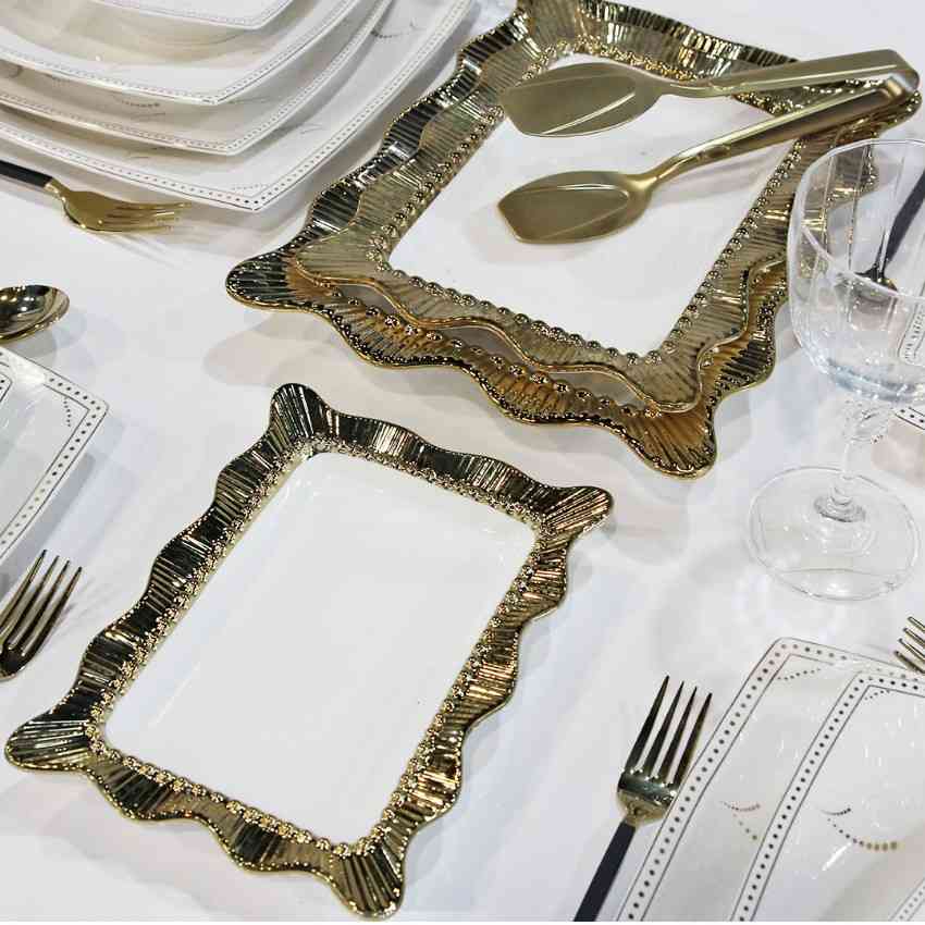 Lot de 3 Assiettes de Présentation — vue 3