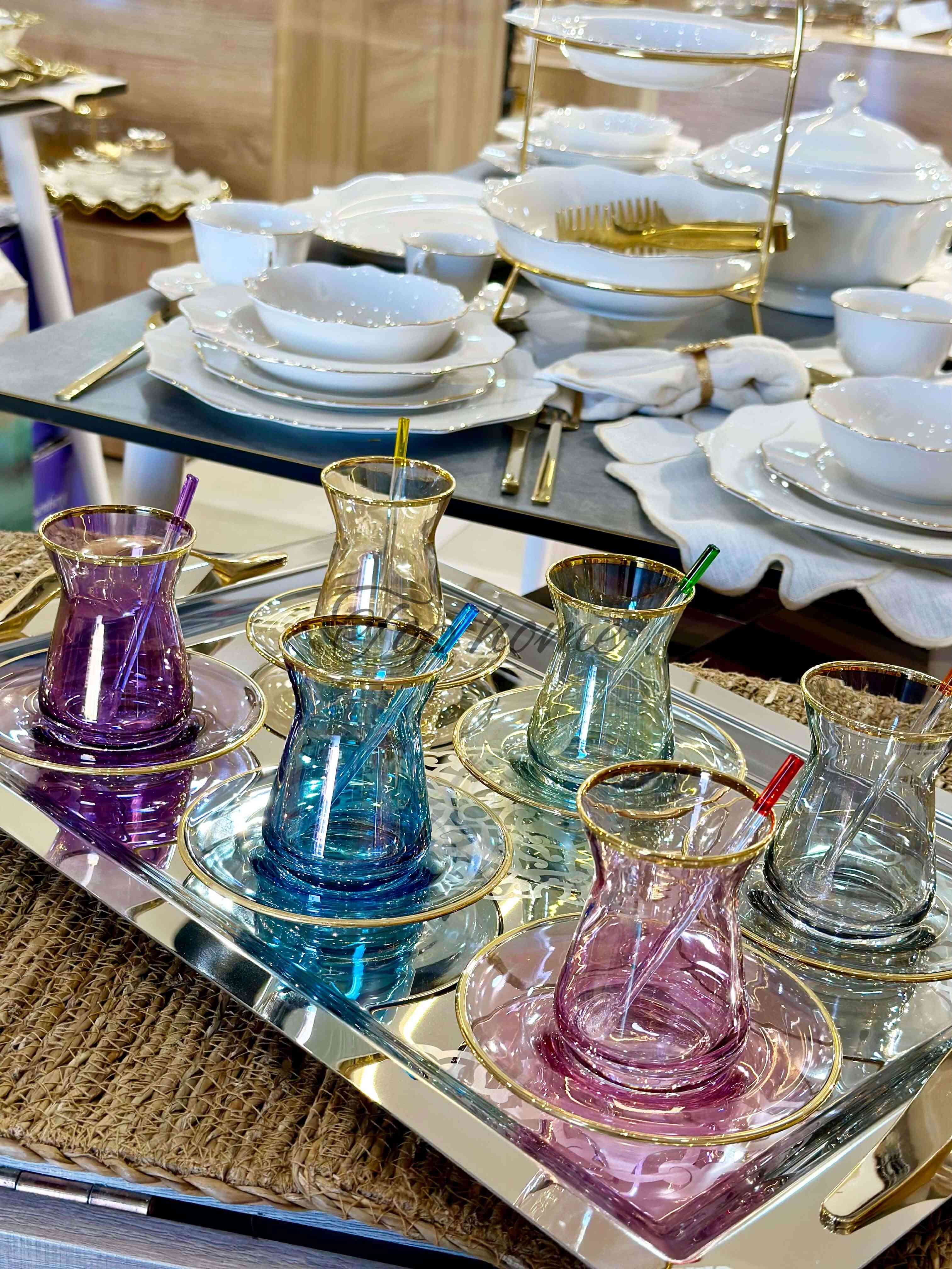 Service à Thé en Verre 12 pièces — vue 3