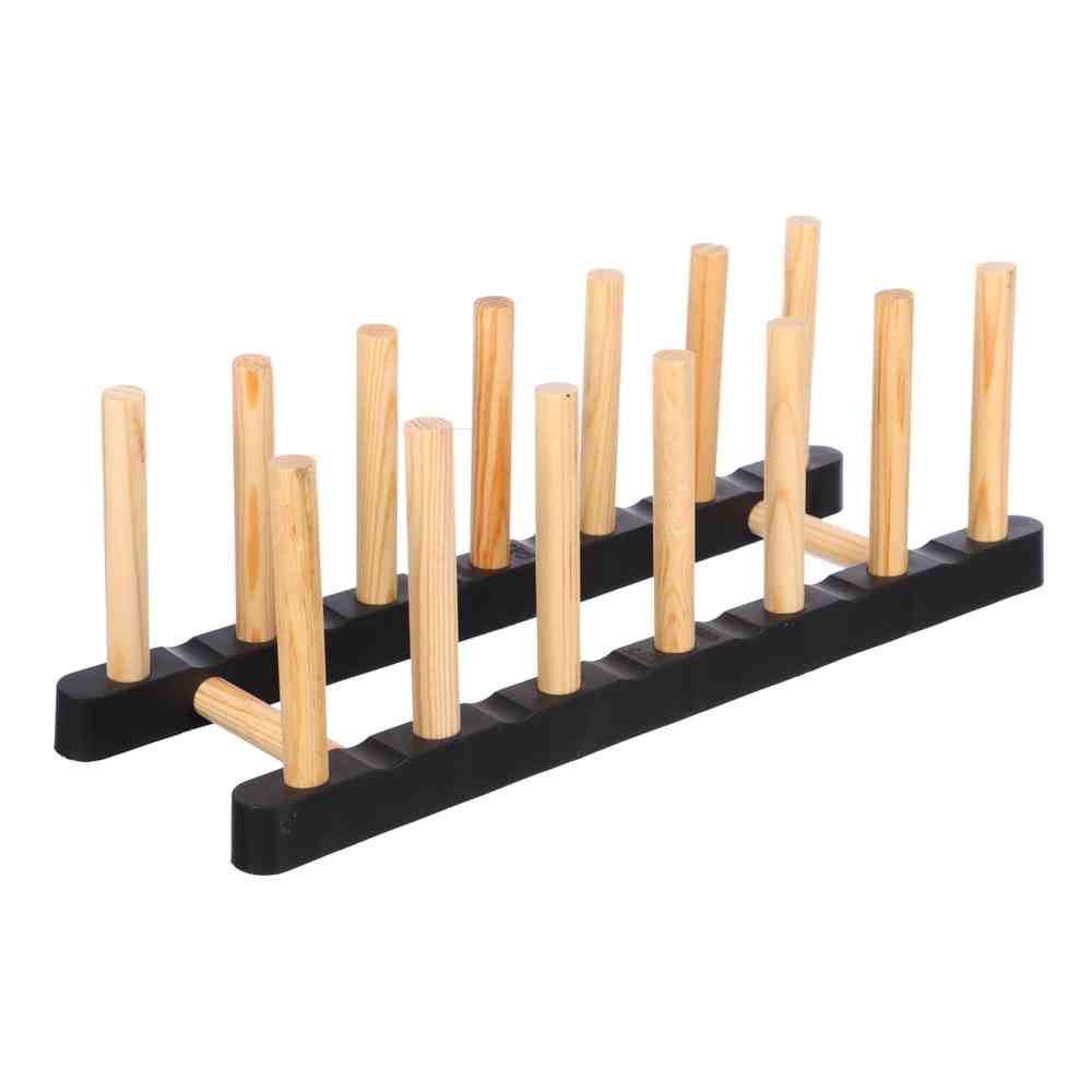 Support Assiette en bois — vue 3