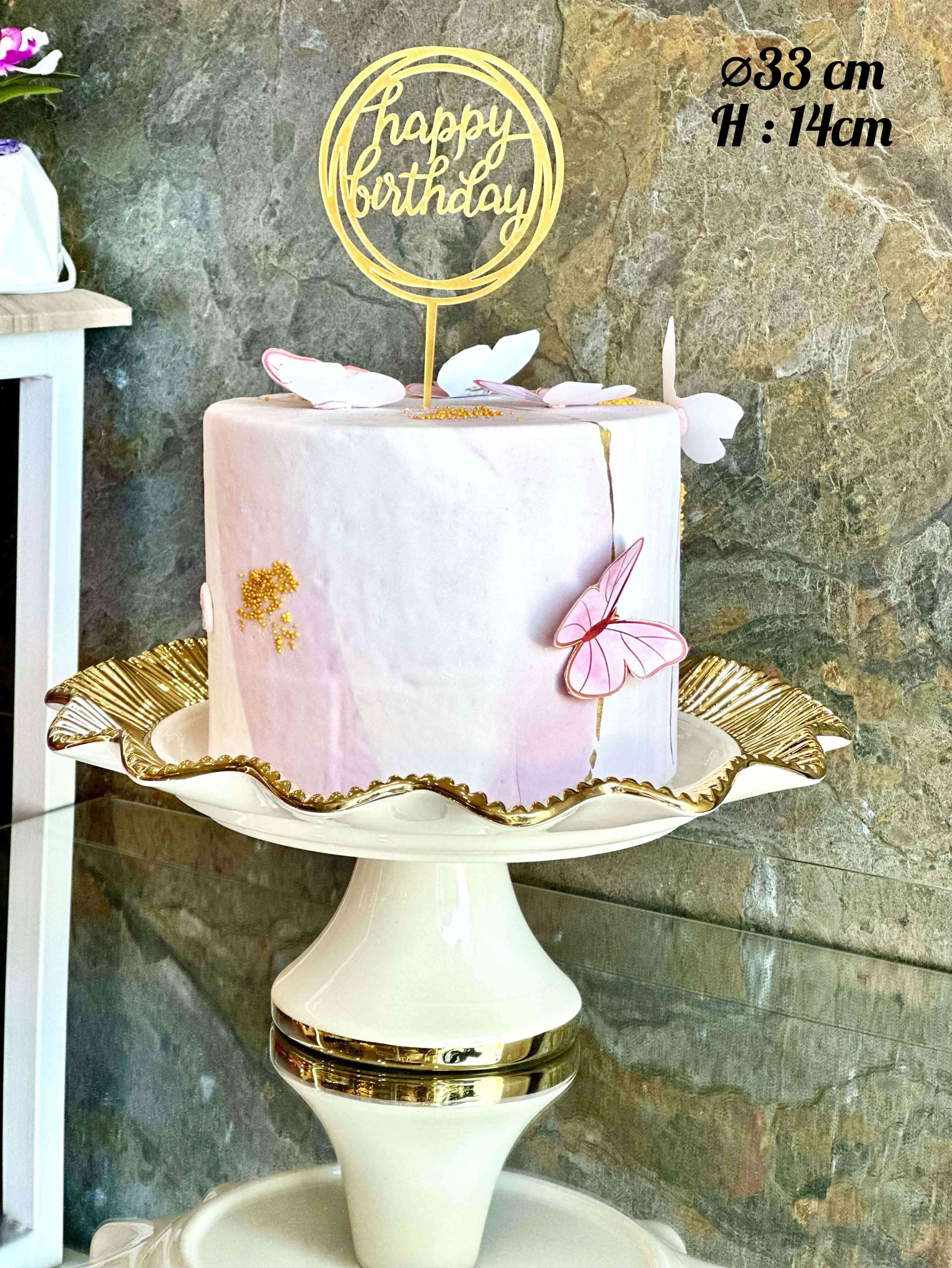 Présentoir À Gâteaux Sur Pied Porcelaine — vue 3