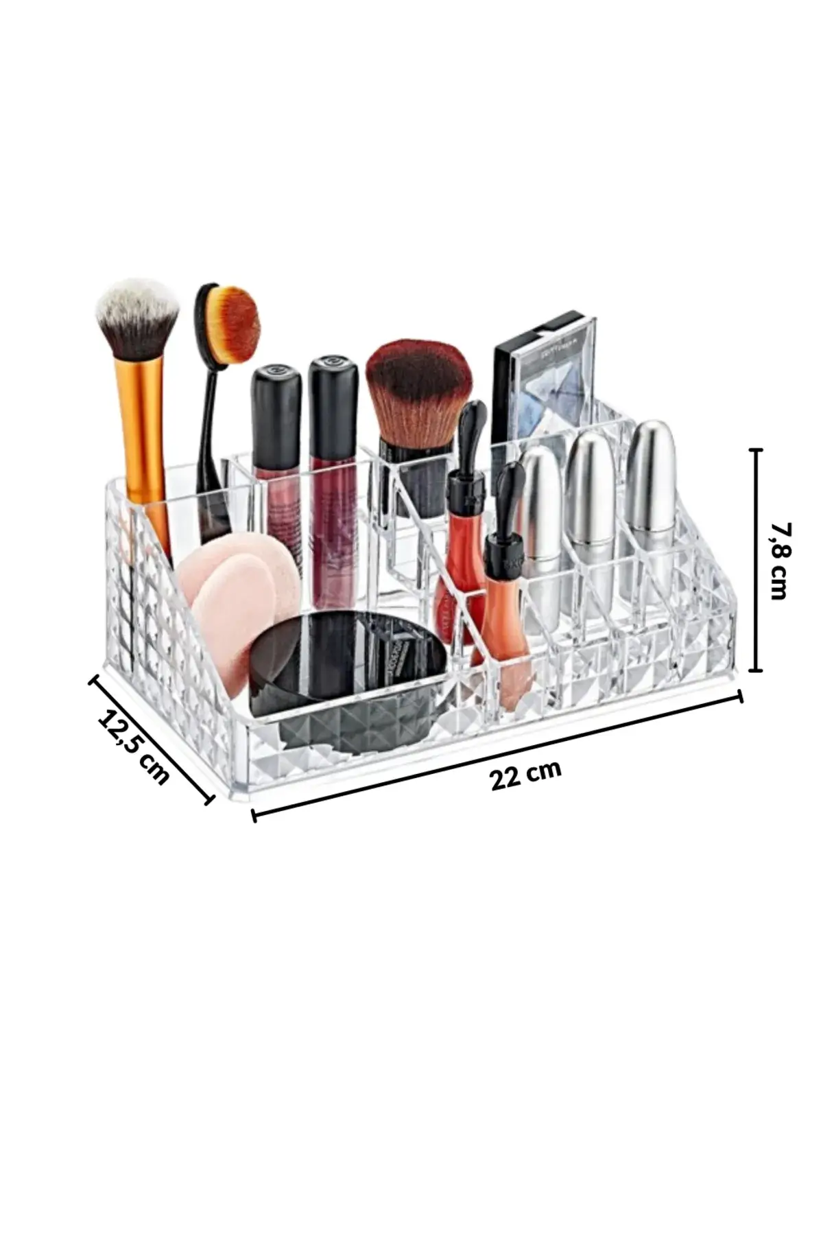 Organisateur de Maquillage À Motif Diamant — vue 2