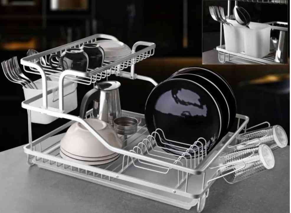Égouttoir à Vaisselle Aluminium