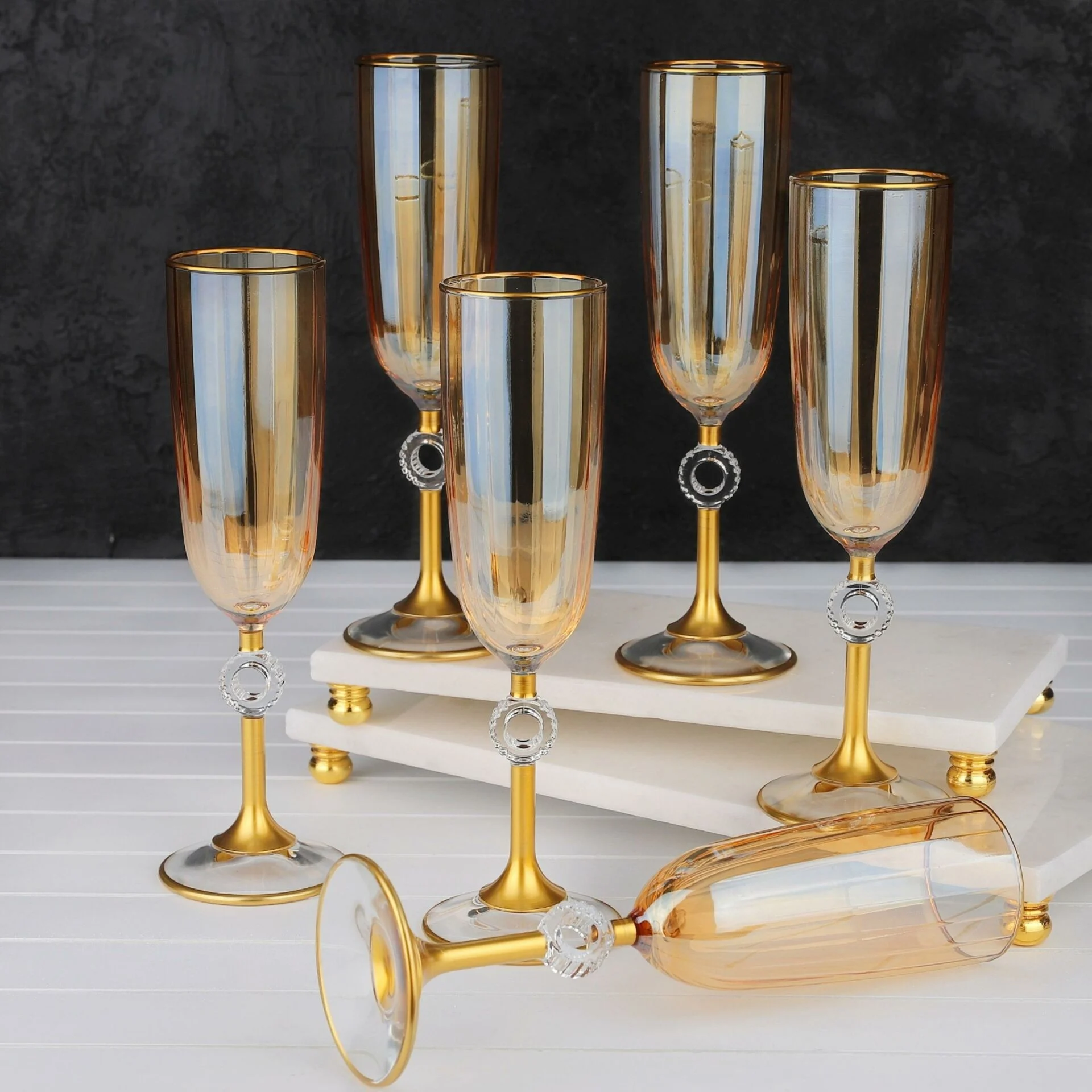 Pack de 6 Flûtes En Verre — vue 4