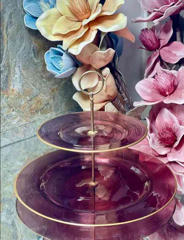 Présentoir à gâteaux 2 étages