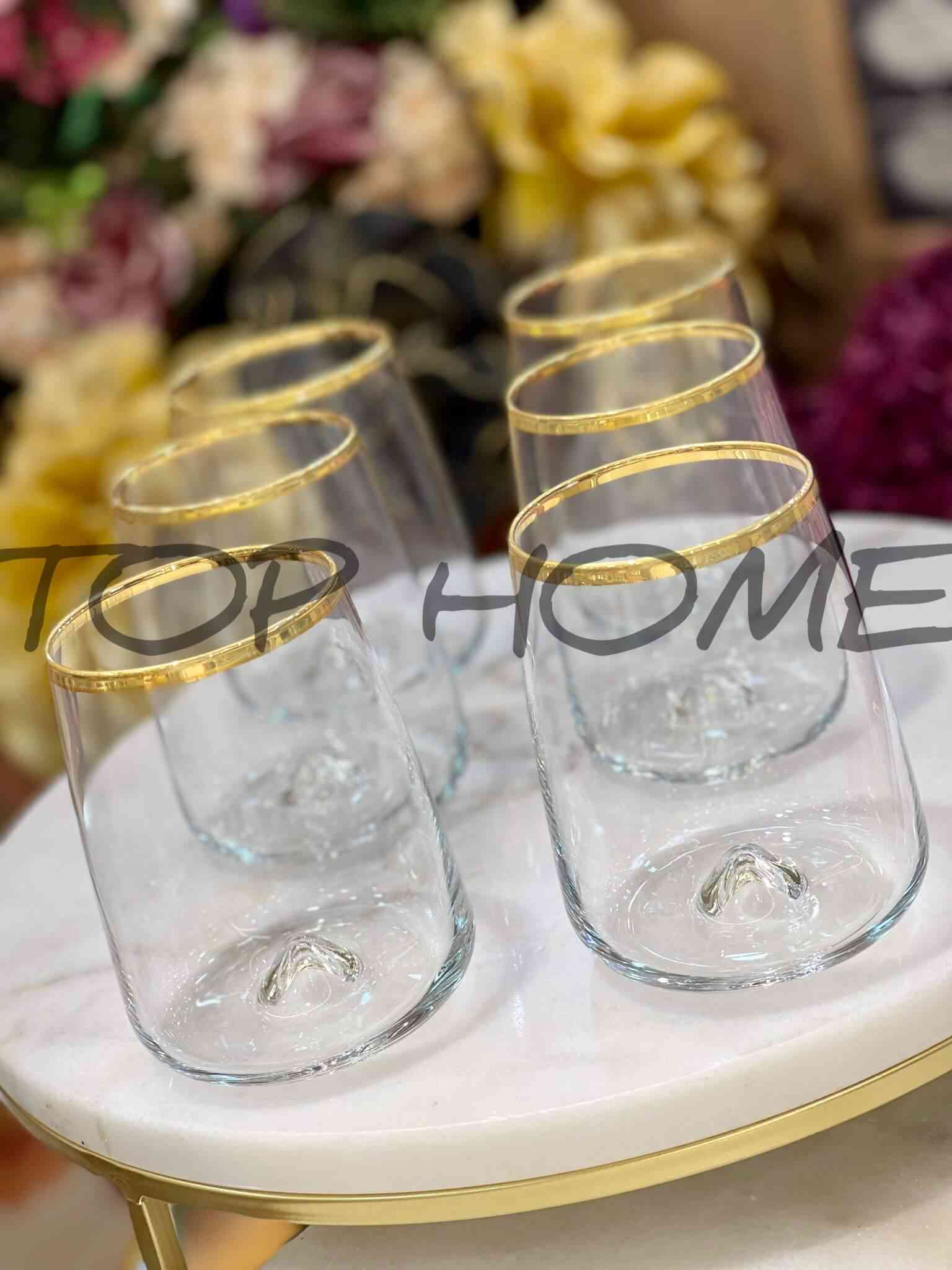 Lot de 6 verres à Eau Transparent 370ML