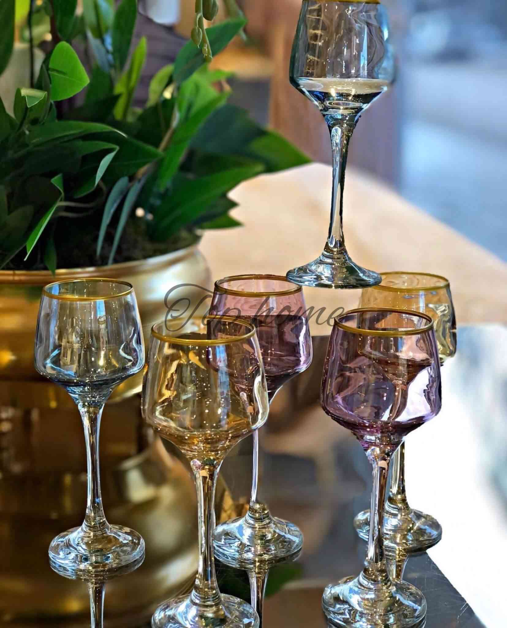 Lot de 6 Coupes à Zrir En Verre