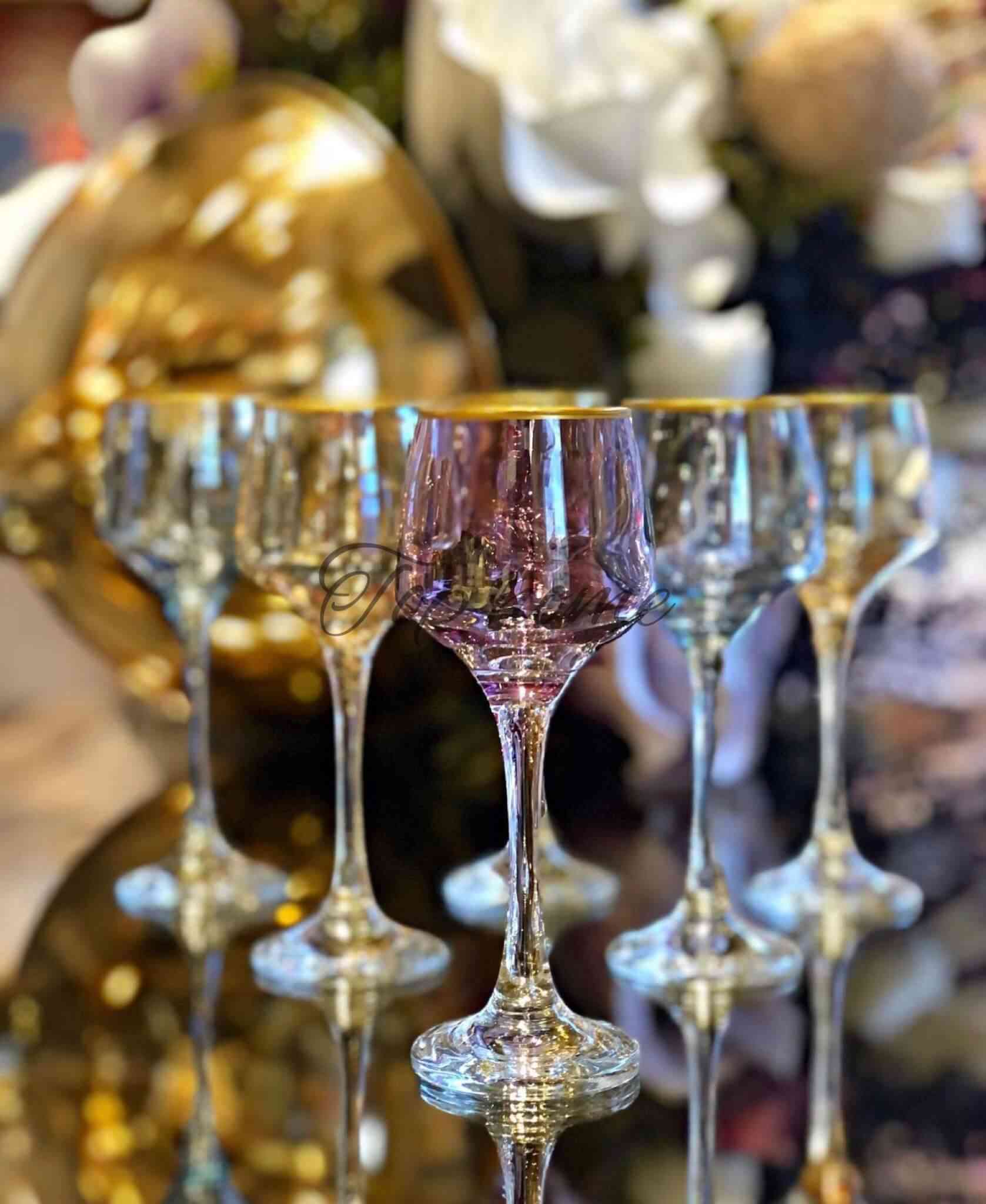 Lot de 6 Coupes à Zrir En Verre