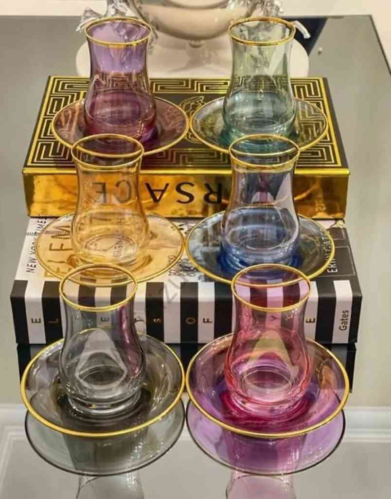 Service à Thé en Verre 12 pièces