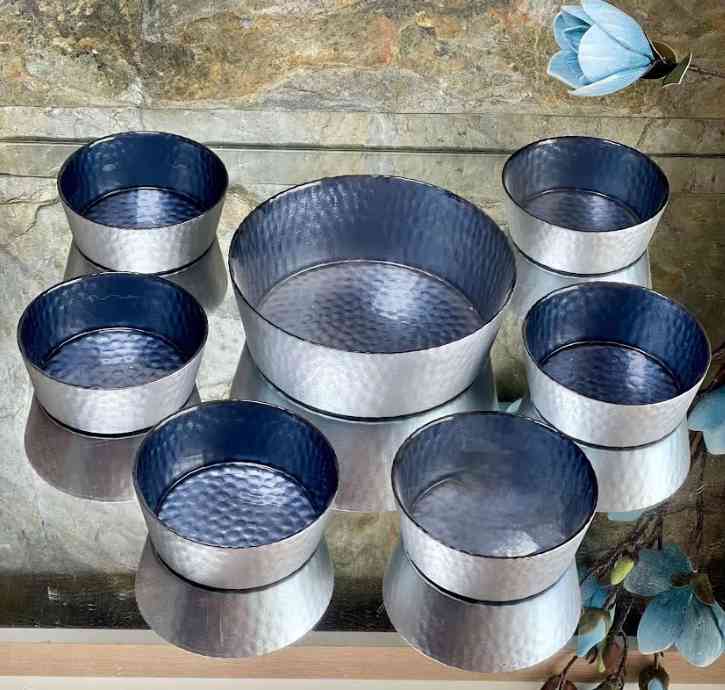 Pack Mouled - Lot de 7 bols en verre - 1 grand bol + 6 petits bols