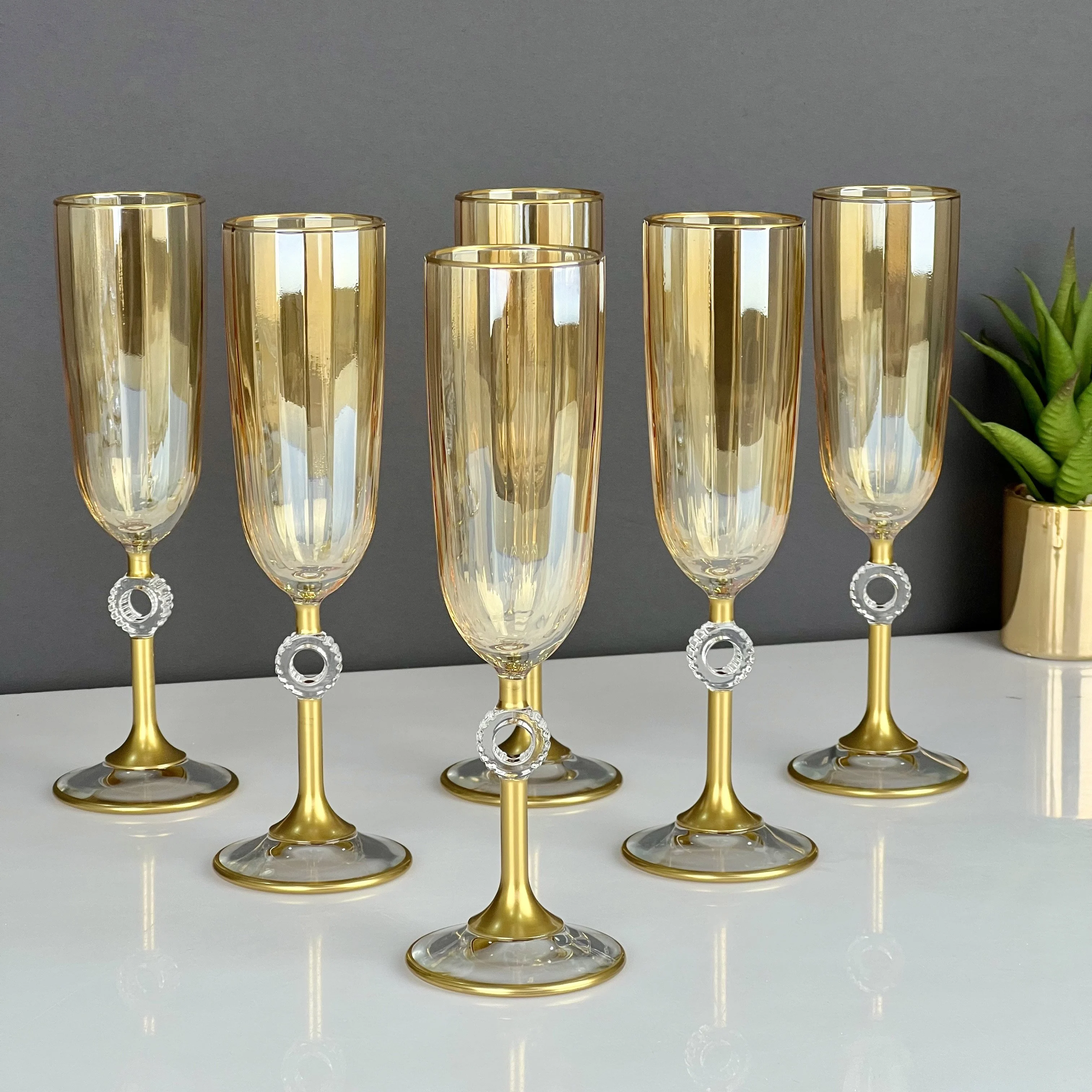 Pack de 6 Flûtes En Verre