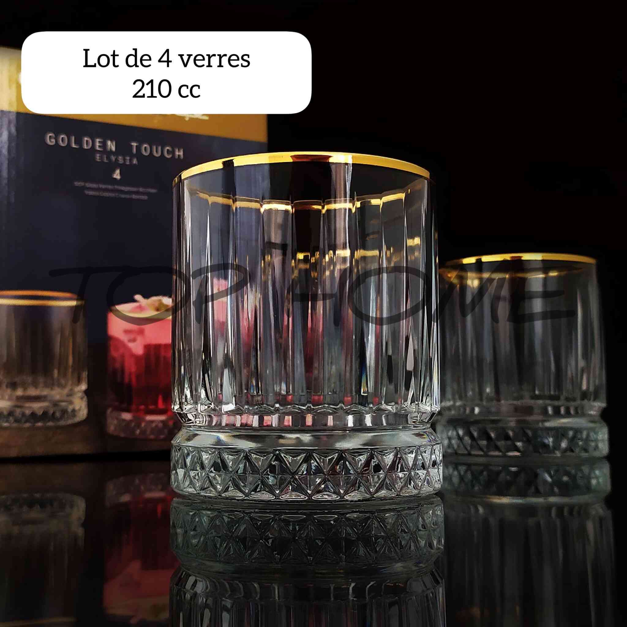 Lot de 4 verres ELYSIA 210CC