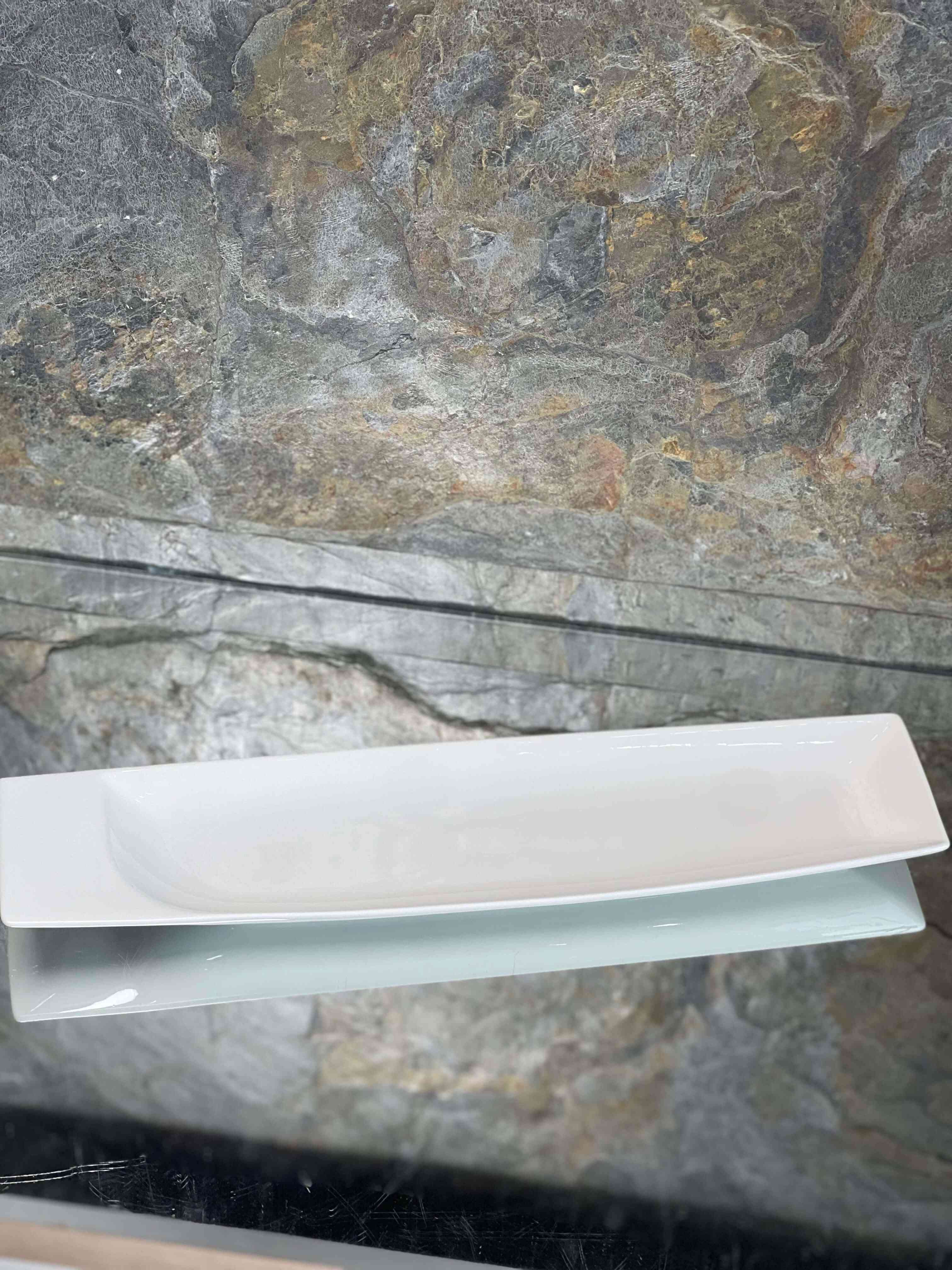  Plat Porcelaine Blanche 43*10cm 