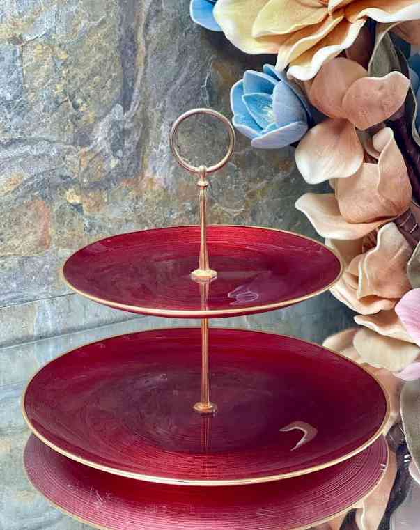 Présentoir à gâteaux 2 étages