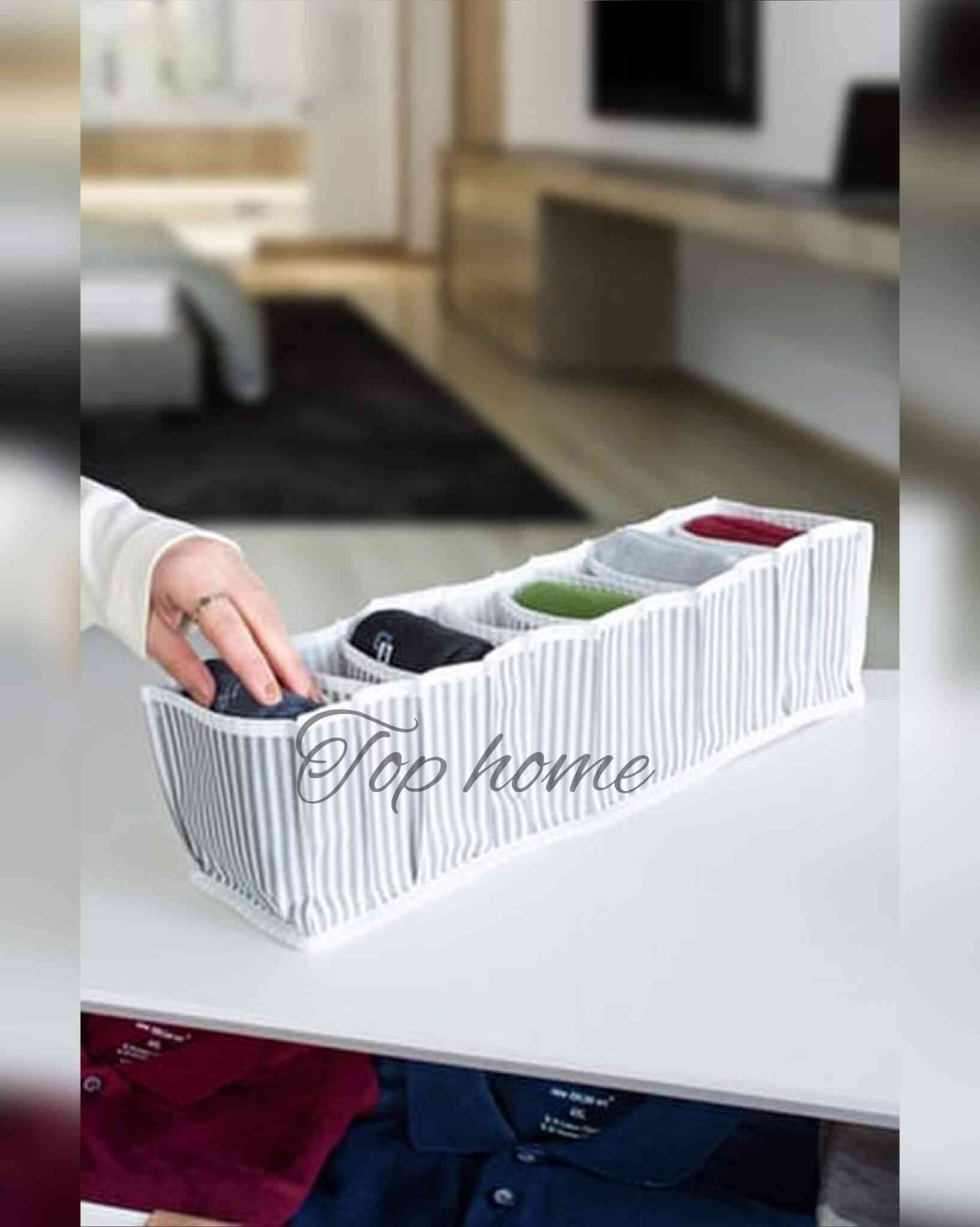 Boîte de Rangement de Sous-vêtements - Organisateur de tiroir multi‑cellules 