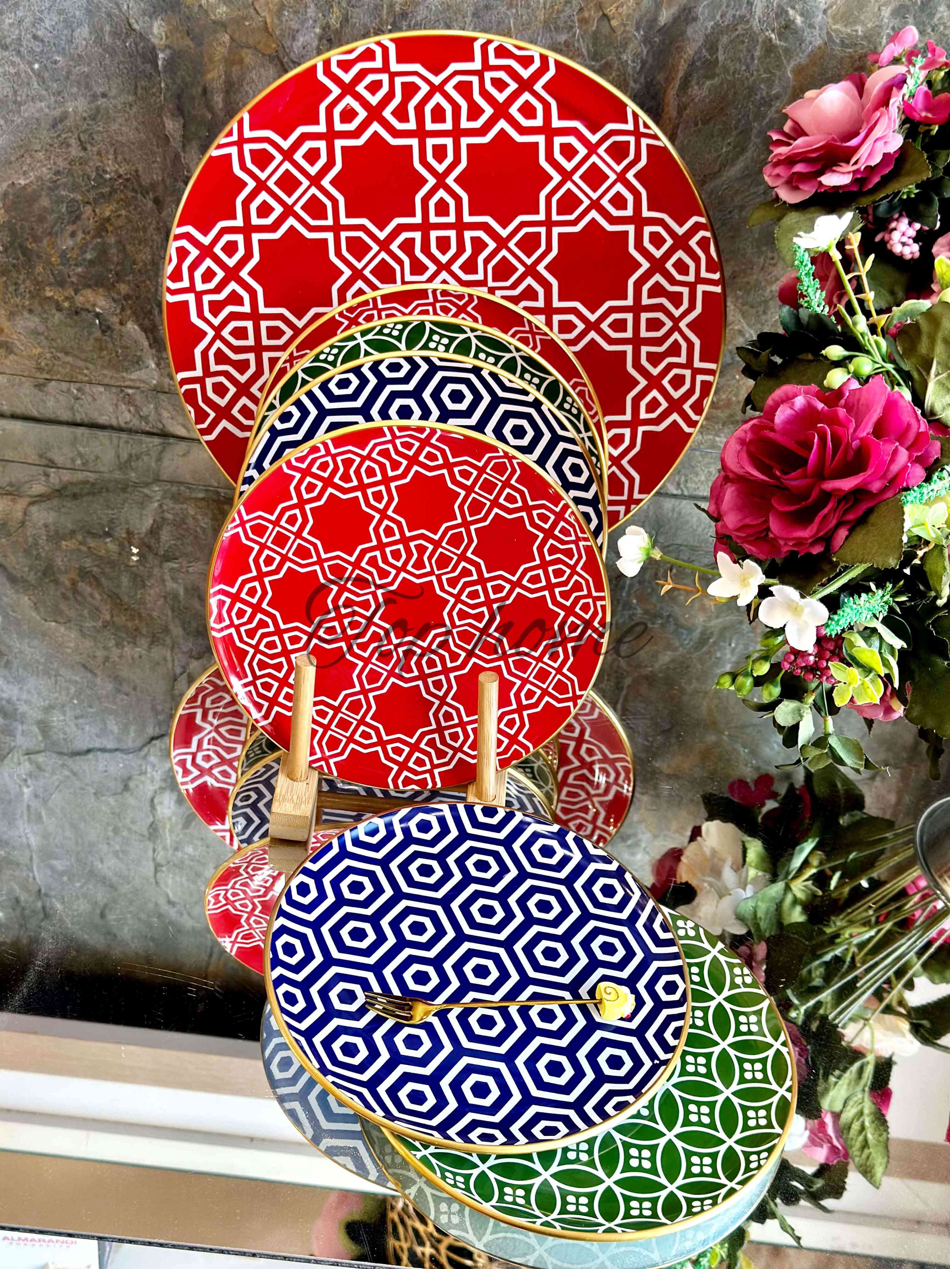 Service à gâteau en Verre 7 Pièces