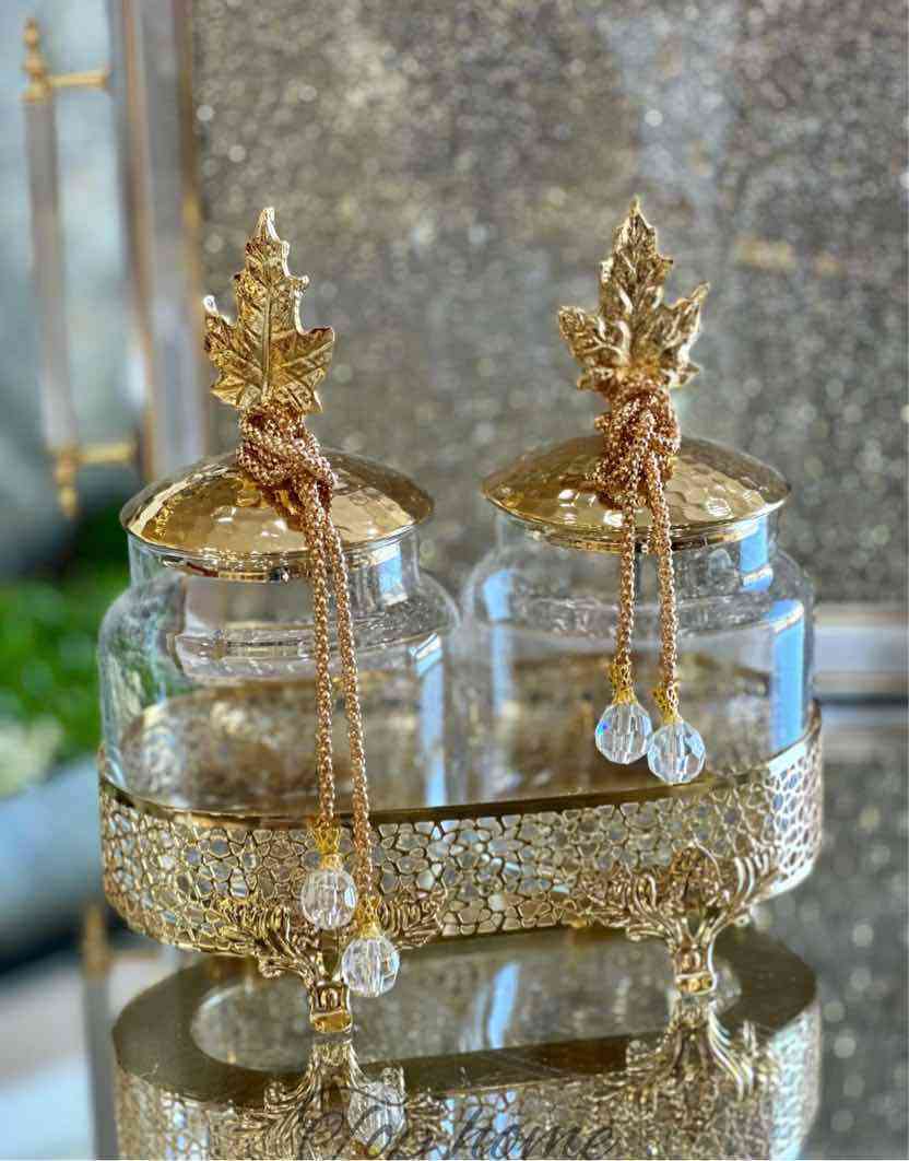 Ensemble de 2 Porte-Épices en Verre
