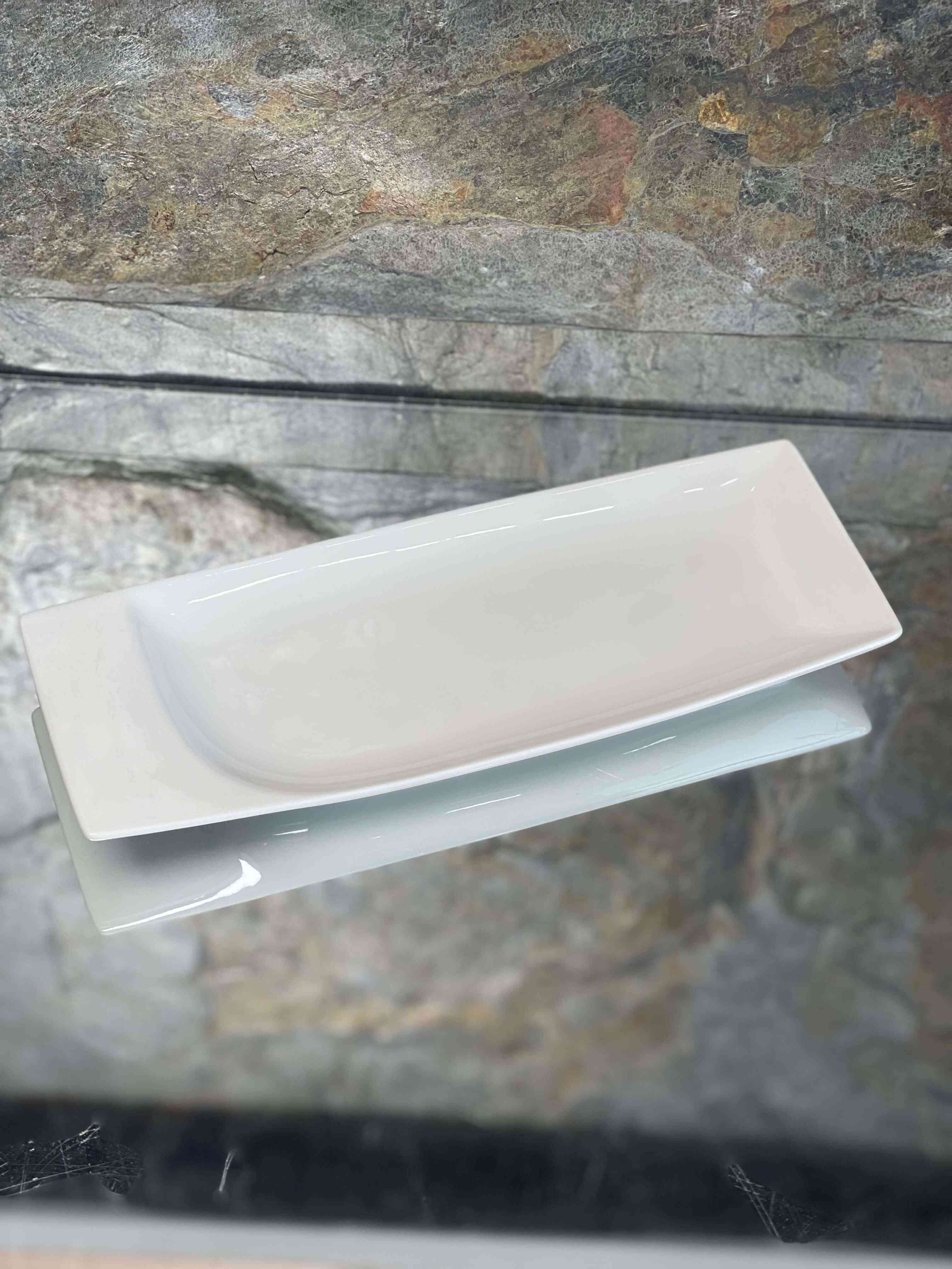  Plat Porcelaine Blanche 26*10cm 