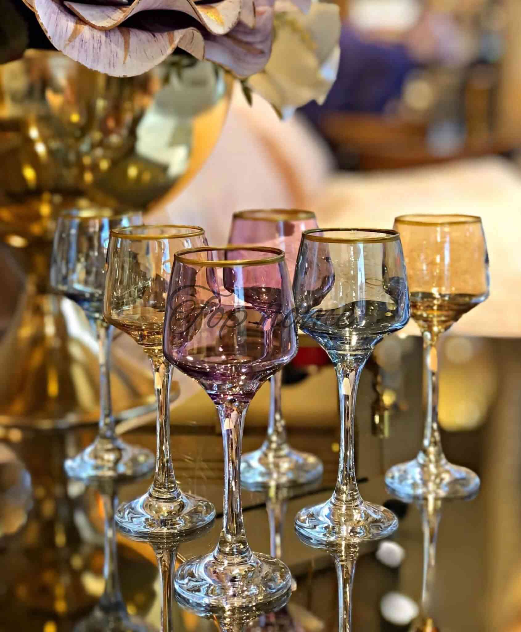 Lot de 6 Coupes à Zrir En Verre