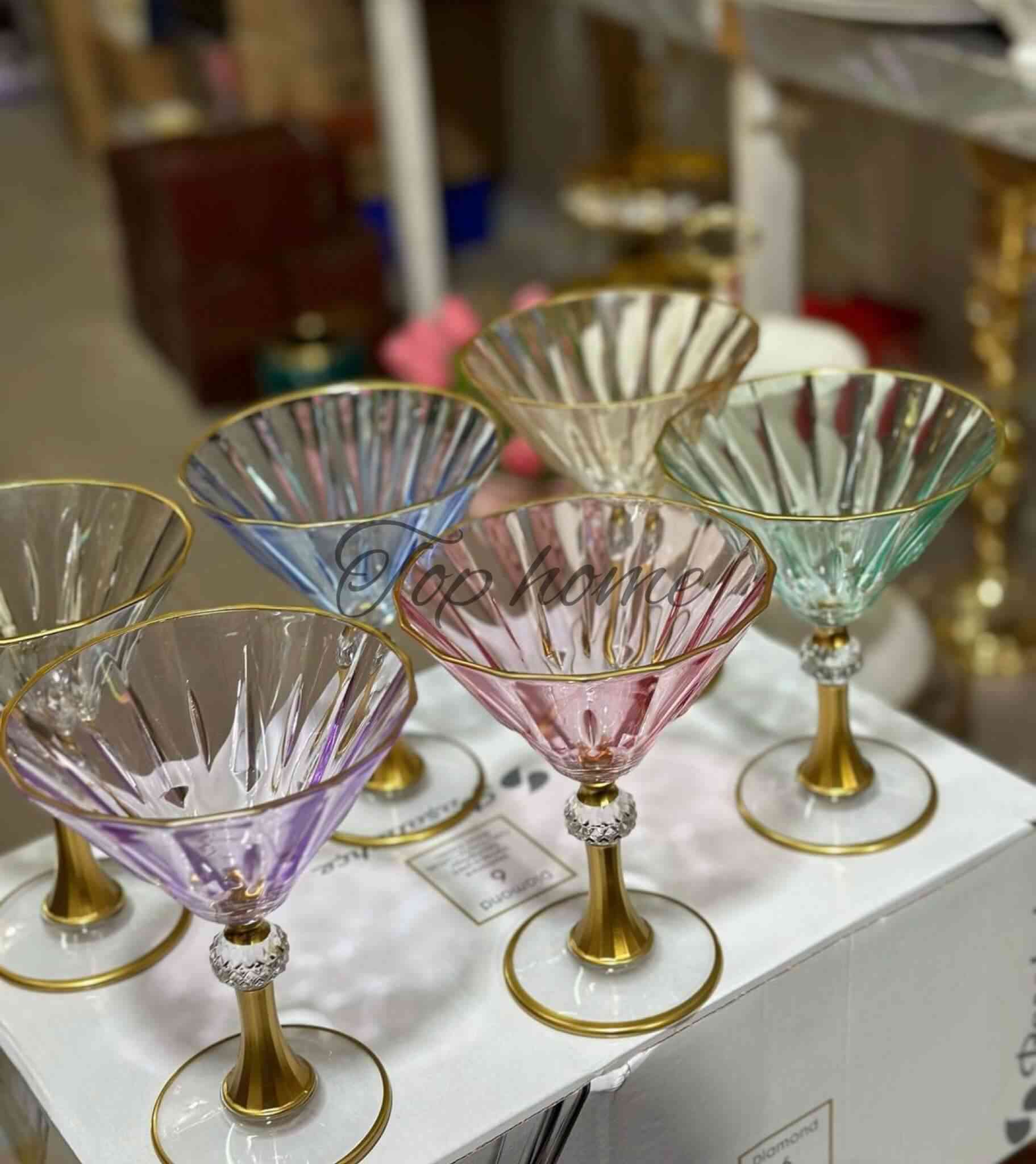Lot De 6 Coupes Diamond 
