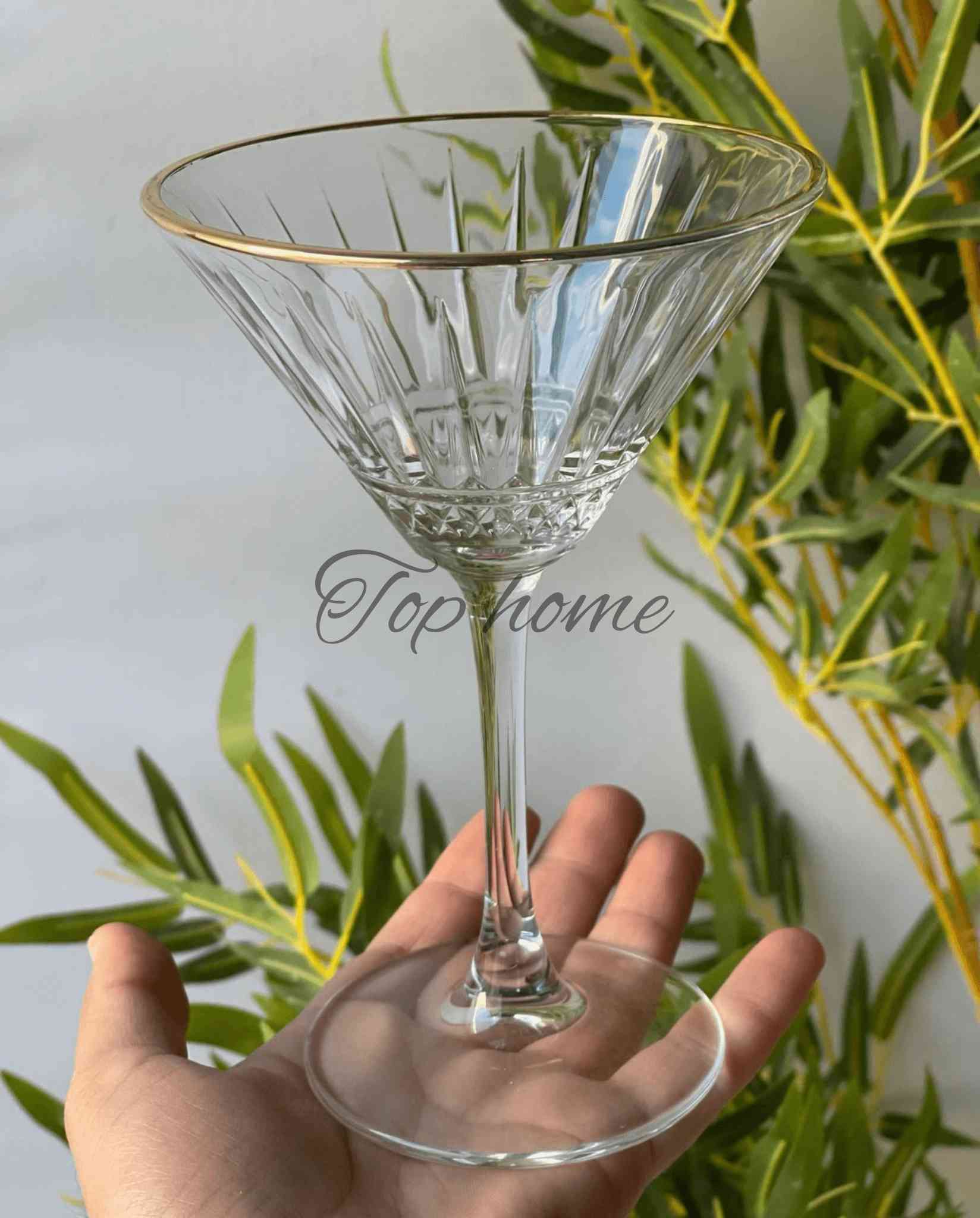 Lot de 4 verres à longue tige – 250 ml - Transparent
