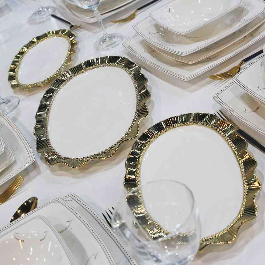 Lot de 3 Assiettes de Présentation 