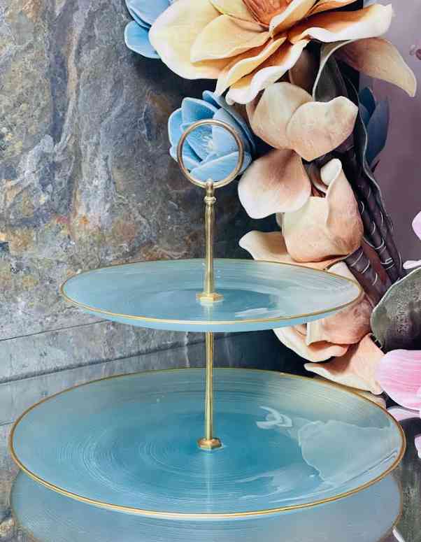 Présentoir à gâteaux 2 étages